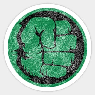 Green Fist {aged} Sticker